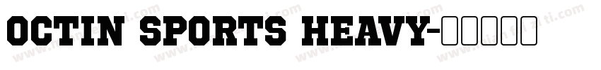 Octin Sports Heavy字体转换